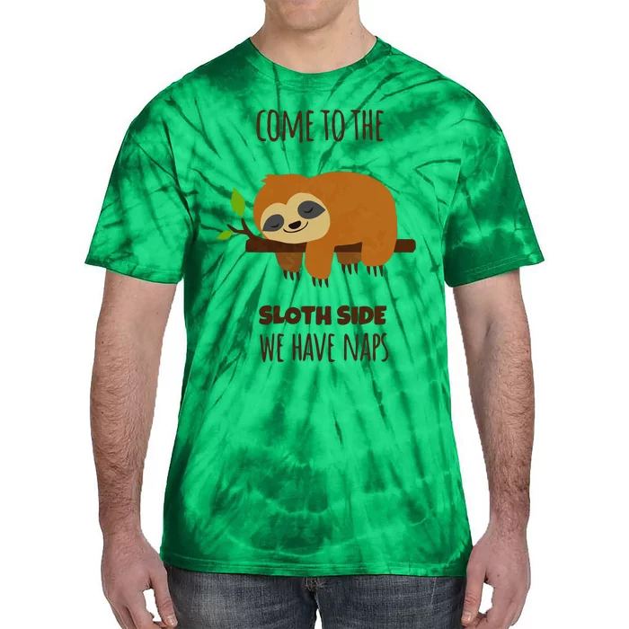 Funny Sloth Quote Funny Quote Sloth Lover Lazy Day Slogan Tie-Dye T-Shirt