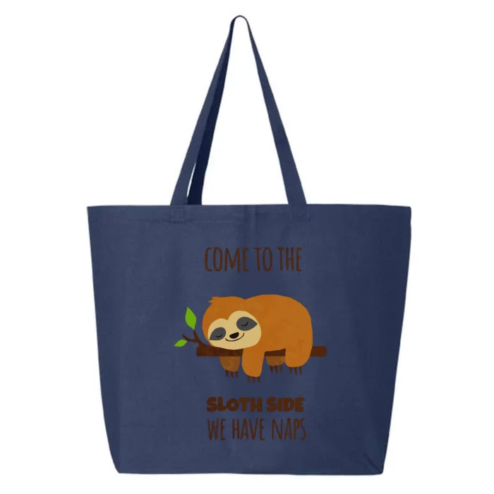 Funny Sloth Quote Funny Quote Sloth Lover Lazy Day Slogan 25L Jumbo Tote