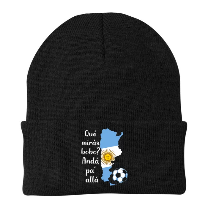 Funny Speech Qué Mirás Bobo, Andá Pa' Allá Knit Cap Winter Beanie