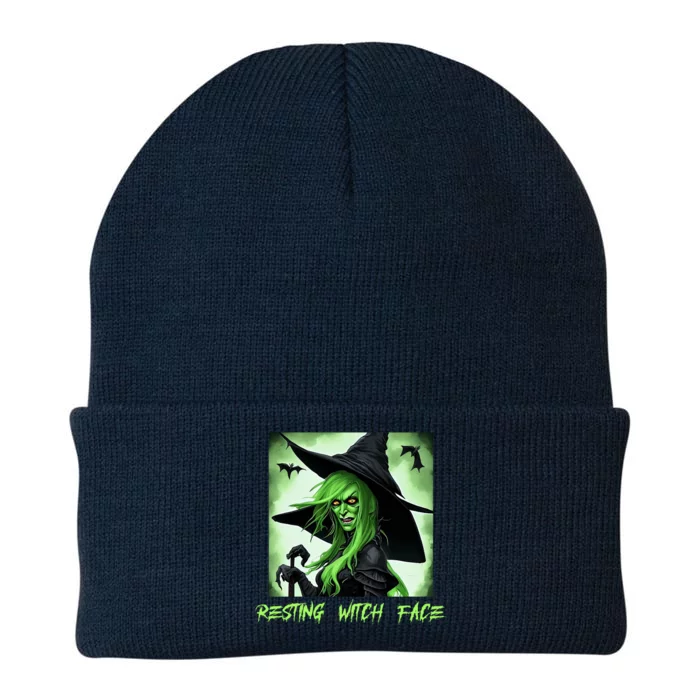 Funny Scary Resting Witch Face Gift Knit Cap Winter Beanie