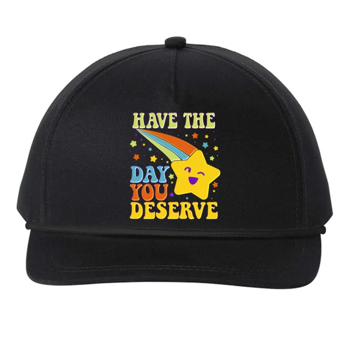 Funny Sarcastic Retro Shooting Star Snapback Five-Panel Rope Hat