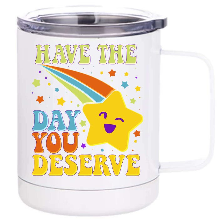 Funny Sarcastic Retro Shooting Star Front & Back 12oz Stainless Steel Tumbler Cup