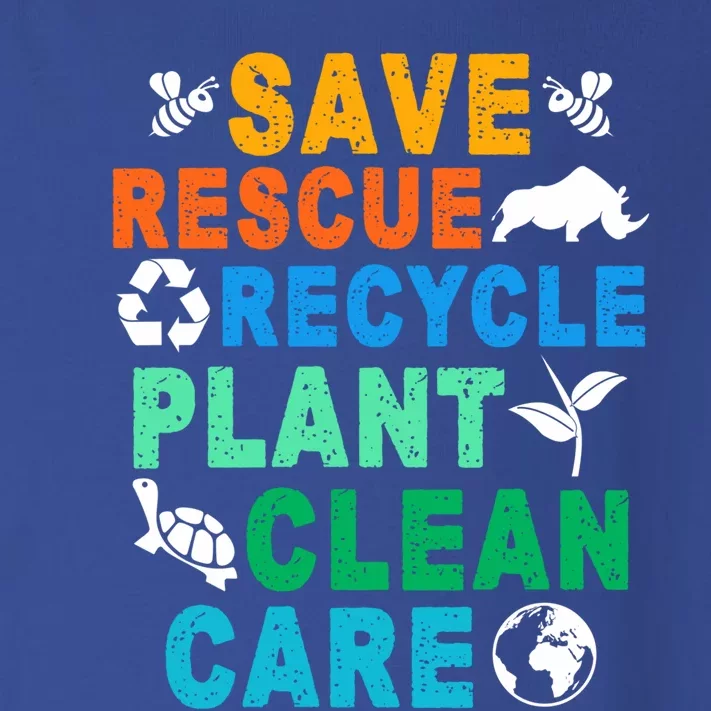 Funny Save Rescue Recycle Plant Clean Care Earth Day Great Gift Toddler Long Sleeve Shirt