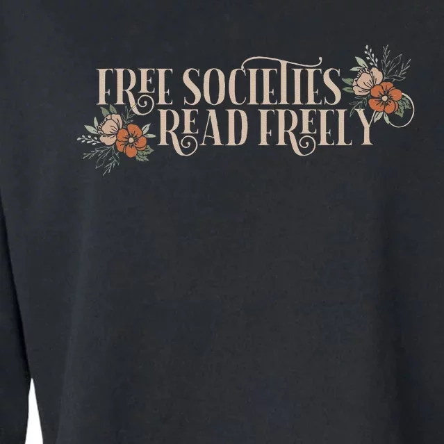 Free Societies Read Freely Read Banned Books Librarians Cropped Pullover Crew