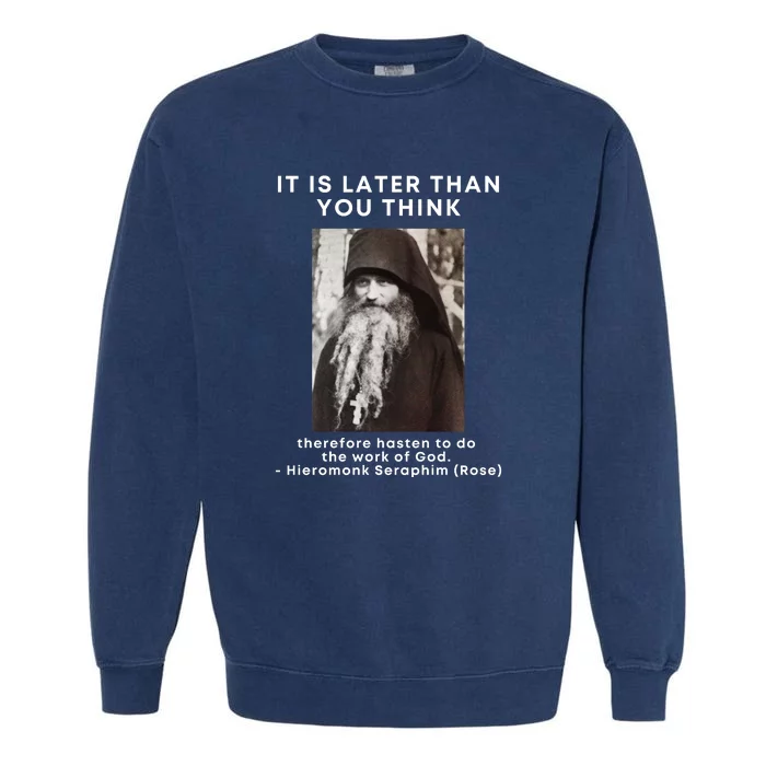 Fr Seraphim Rose Eastern Orthodox Christian Garment-Dyed Sweatshirt