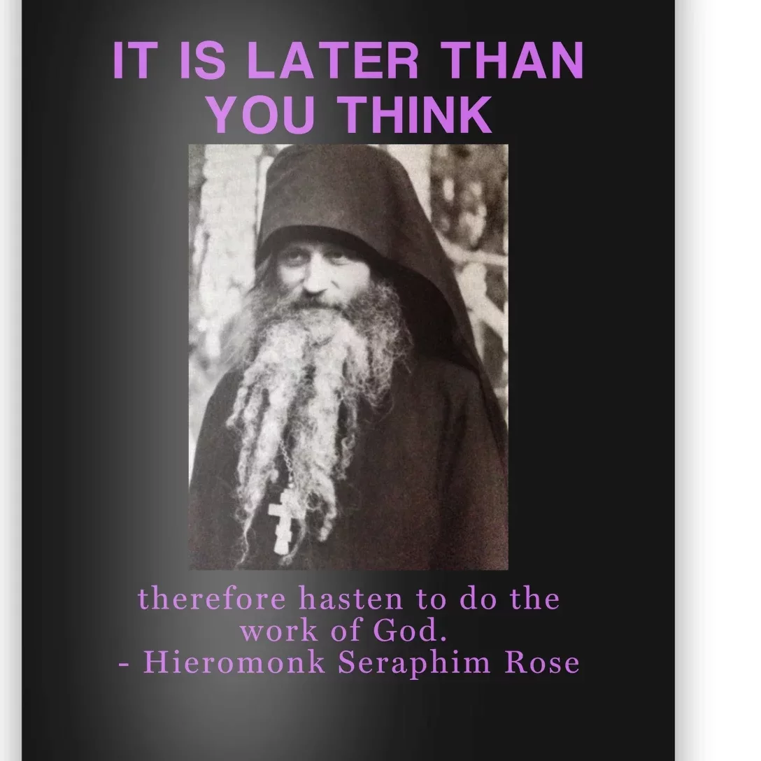 Fr Seraphim Rose Eastern Orthodox Christian Poster