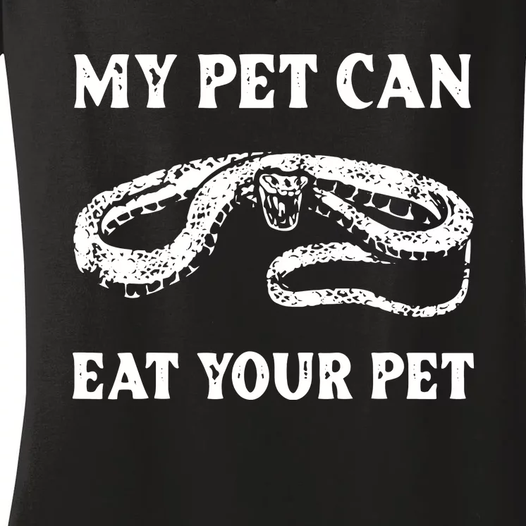 Funny Snake Reptile Lover Men Women Boy Girl Cobra Python Women's V-Neck T-Shirt