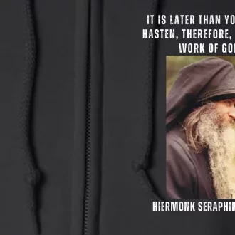 Fr Seraphim Rose Eastern Orthodox Christian Full Zip Hoodie