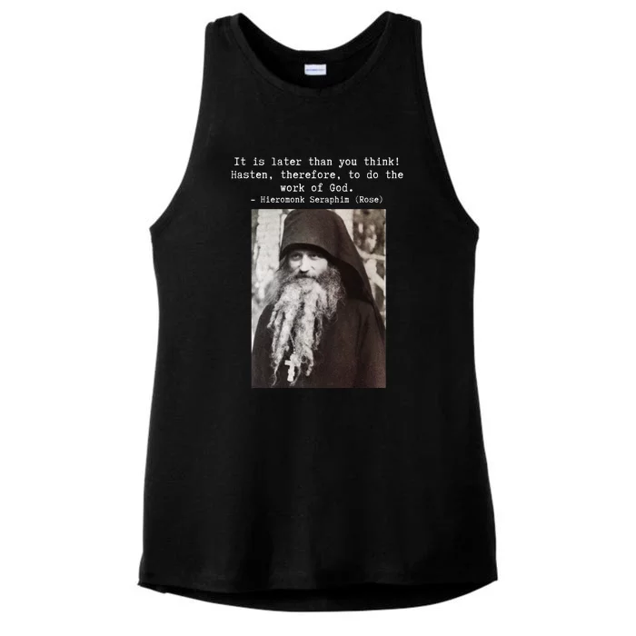 Father Seraphim Rose Orthodox Gift Ladies Tri-Blend Wicking Tank