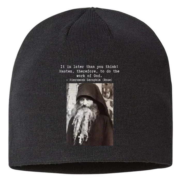 Father Seraphim Rose Orthodox Gift 8 1/2in Sustainable Knit Beanie