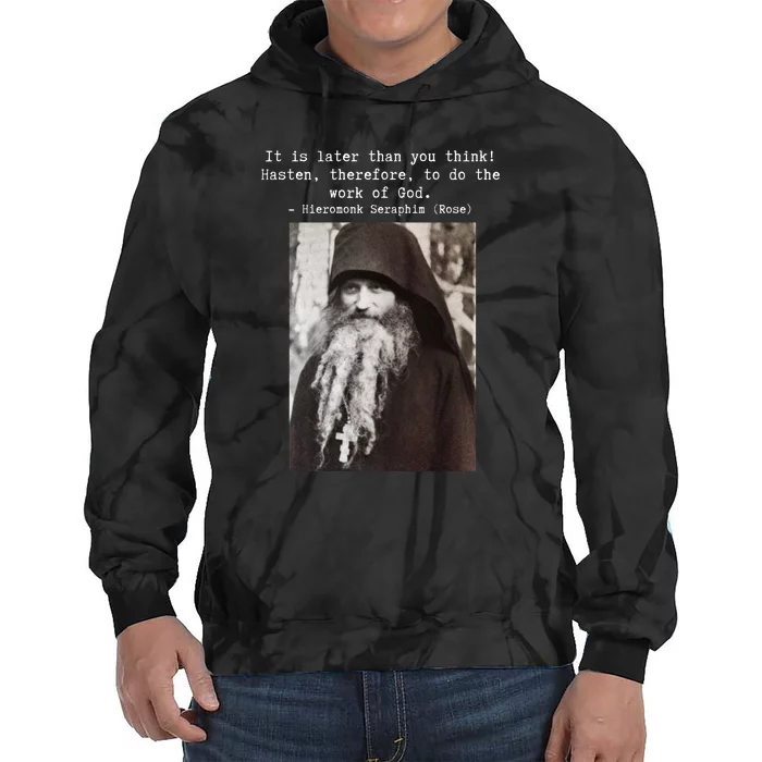 Father Seraphim Rose Orthodox Gift Tie Dye Hoodie