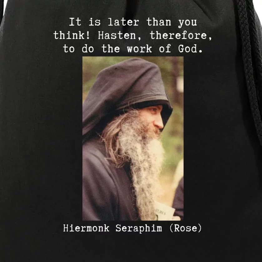 Fr Seraphim Rose Eastern Orthodox Christian Drawstring Bag