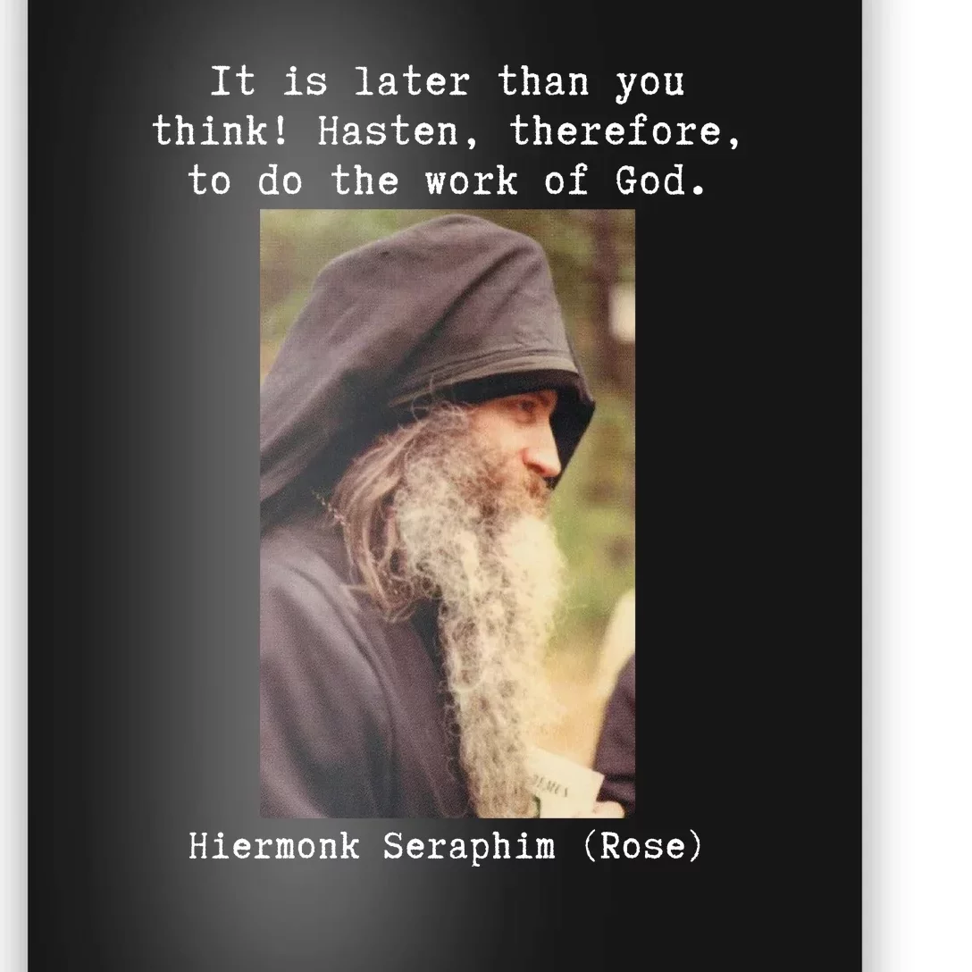 Fr Seraphim Rose Eastern Orthodox Christian Poster