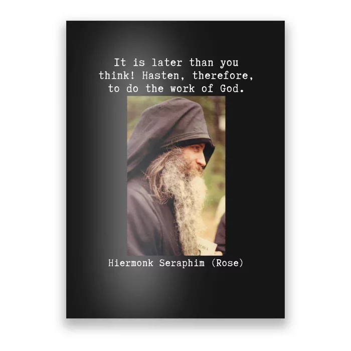 Fr Seraphim Rose Eastern Orthodox Christian Poster