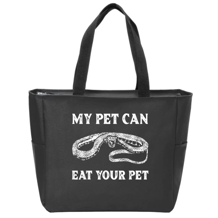 Funny Snake Reptile Lover Men Women Boy Girl Cobra Python Zip Tote Bag