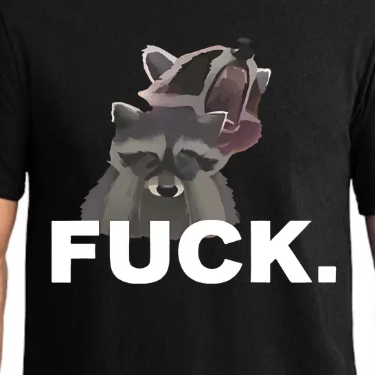 Fuck Sad Raccoon Pajama Set