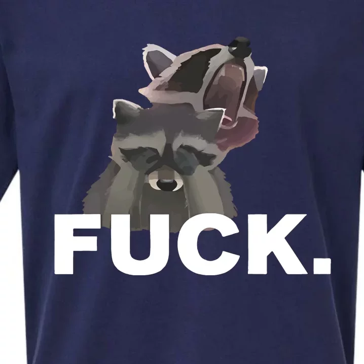 Fuck Sad Raccoon Sueded Cloud Jersey T-Shirt