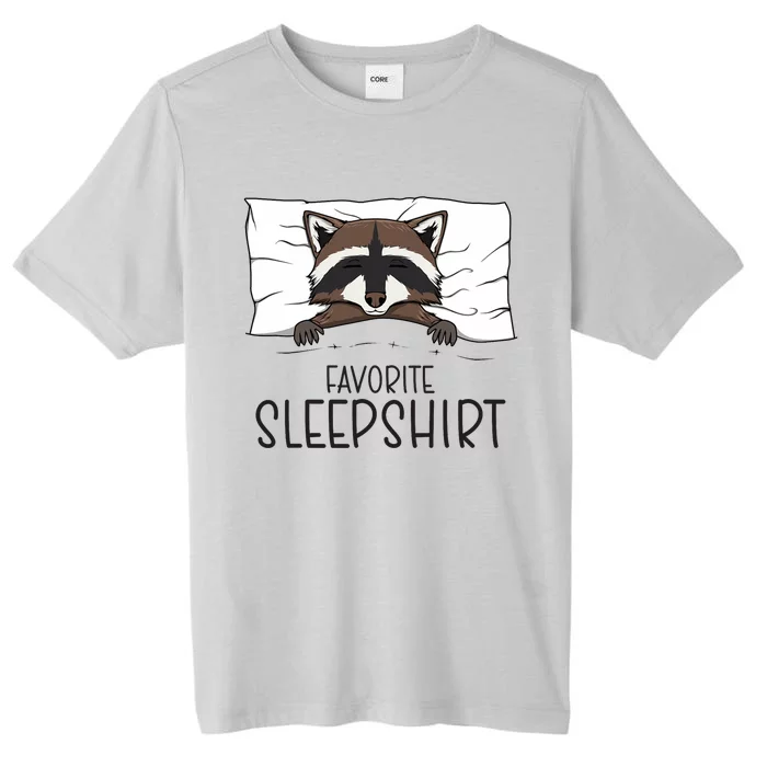 Favorite Sleepshirt Racoon Napping Raccoon Pajama ChromaSoft Performance T-Shirt