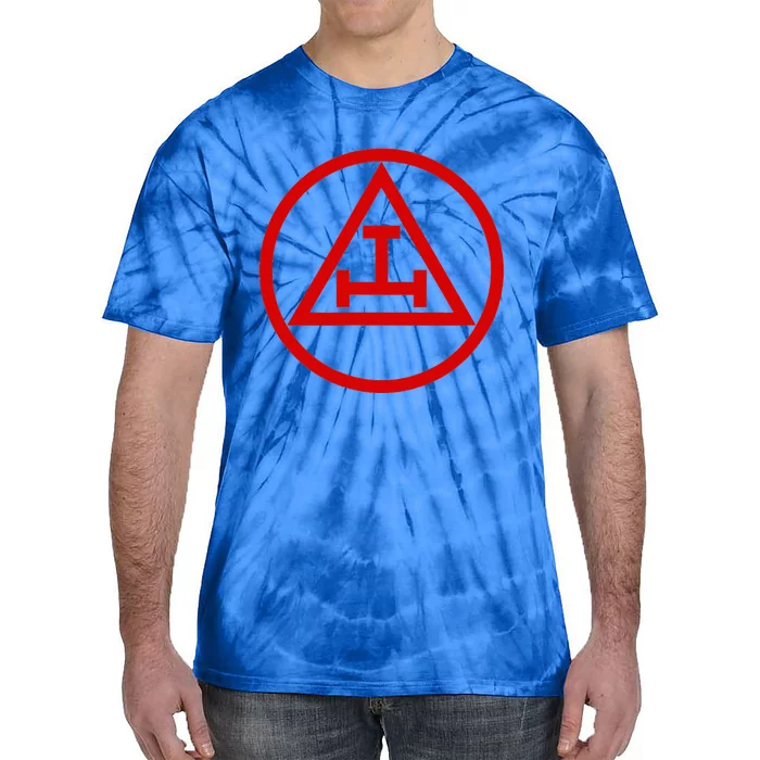 Freemason Symbol Royal Arch Triple Tau Masonic Esoteric Tie-Dye T-Shirt