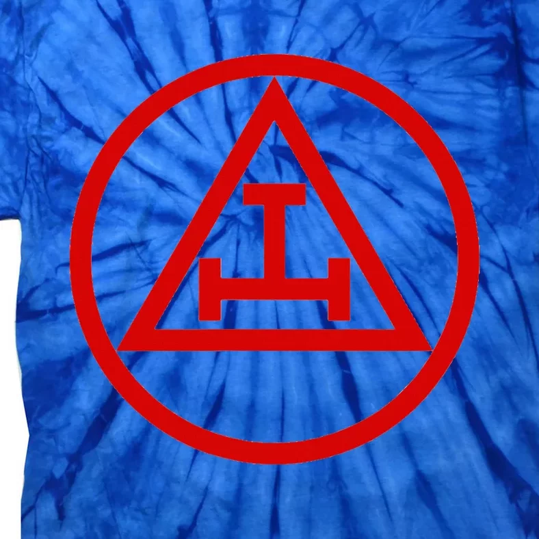 Freemason Symbol Royal Arch Triple Tau Masonic Esoteric Tie-Dye T-Shirt