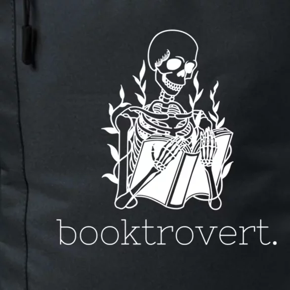 Funny Skeleton Reading Book Lover Booktrovert Gift Daily Commute Backpack