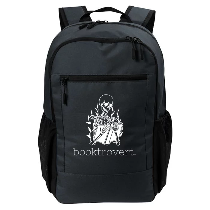 Funny Skeleton Reading Book Lover Booktrovert Gift Daily Commute Backpack