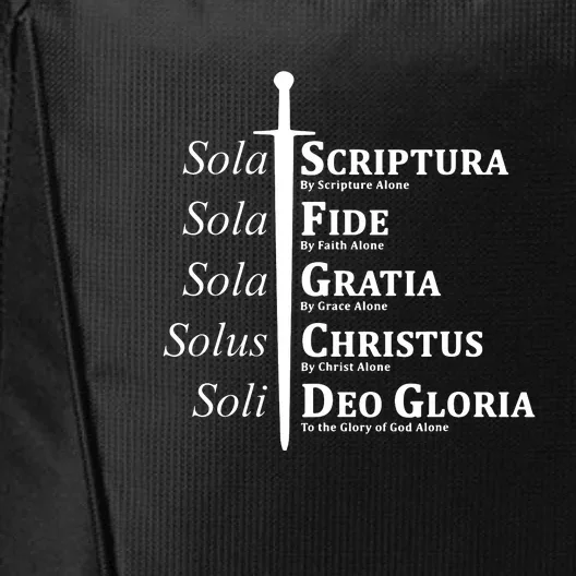 Five Solas Reformed Christian City Backpack