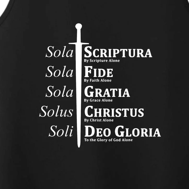 Five Solas Reformed Christian Performance Tank