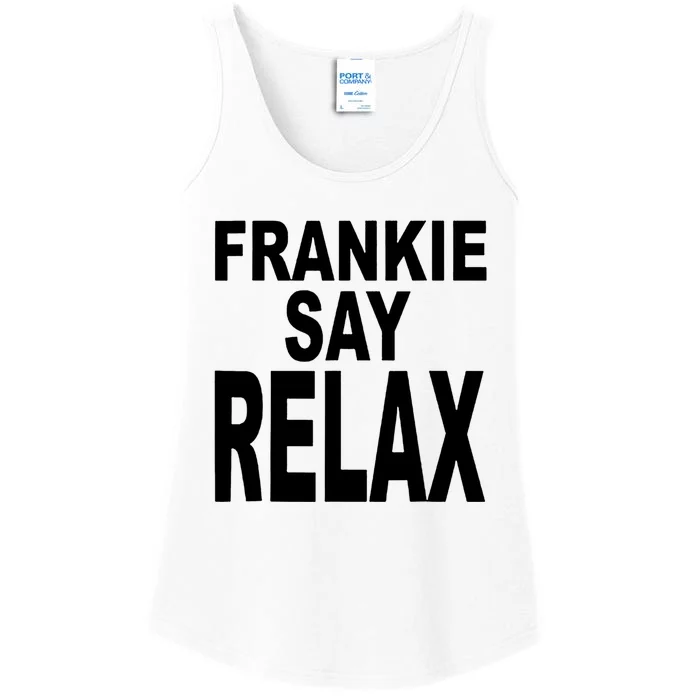 Frankie Say Relax Shirt Funny Retro Vintage Ladies Essential Tank