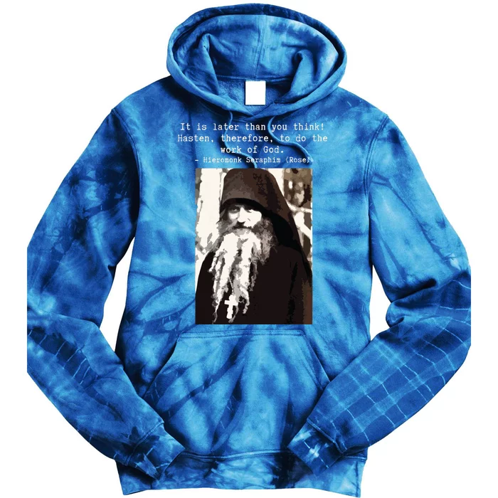 Fr Seraphim Rose Eastern Orthodox Tie Dye Hoodie