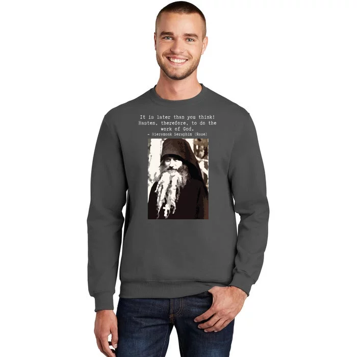 Fr Seraphim Rose Eastern Orthodox Tall Sweatshirt