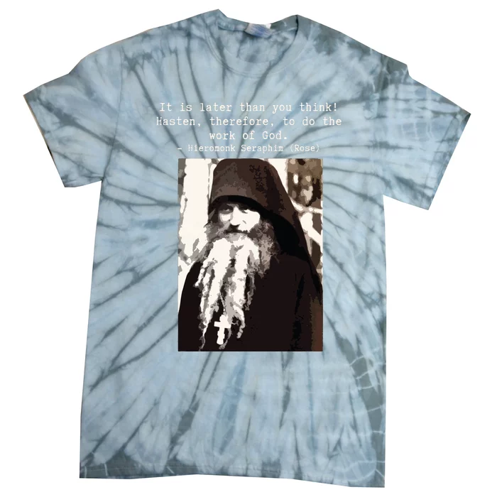 Fr Seraphim Rose Eastern Orthodox Tie-Dye T-Shirt