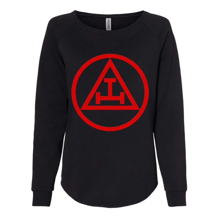 Freemason Symbol Royal Arch Triple Tau Womens California Wash Sweatshirt