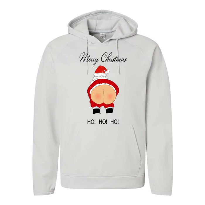 Funny Sarcastic Rude Christmas Performance Fleece Hoodie