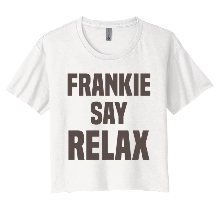 Frankie Says Relax Women's Crop Top Tee