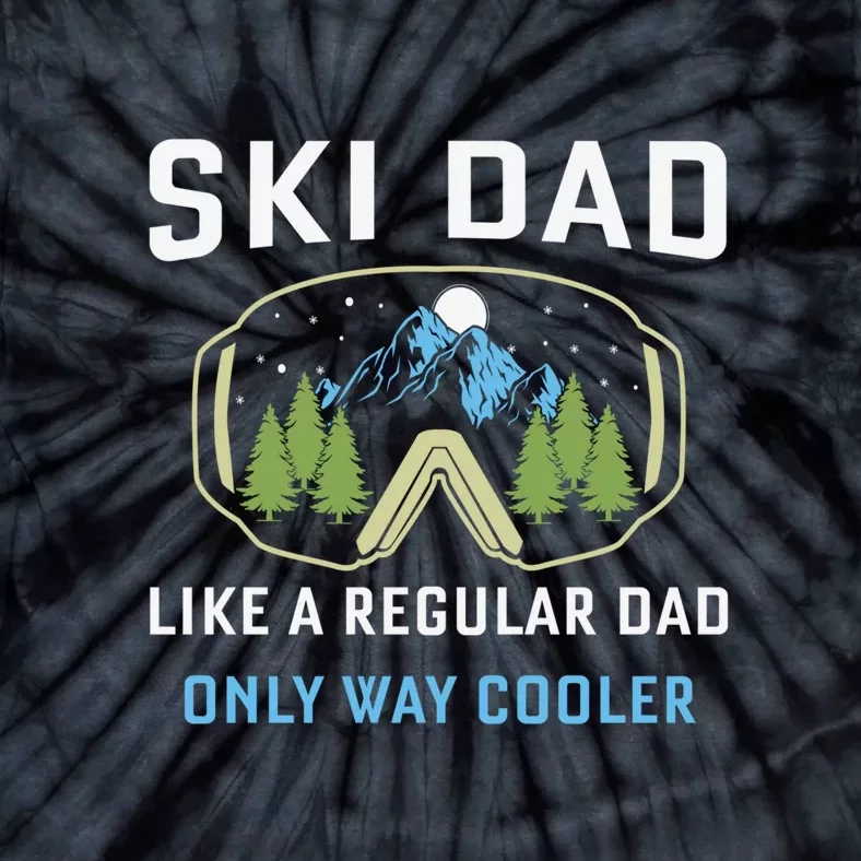 Funny Skiing Skier Winter Sport Lovers Design For Dad Men Tie-Dye T-Shirt