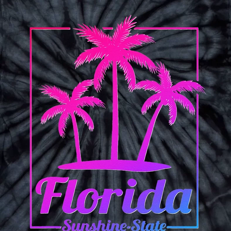 Florida Sunshine State Retro Look Tie-Dye T-Shirt