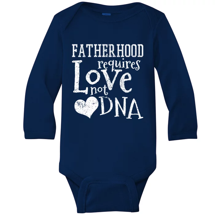 Fatherhood Stepdad Stepfather Cute Gift Baby Long Sleeve Bodysuit