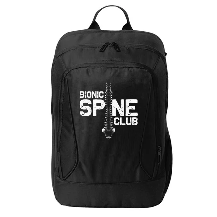 Funny Spine Surgery Gift For Men Women Bionic Spine Club City Backpack