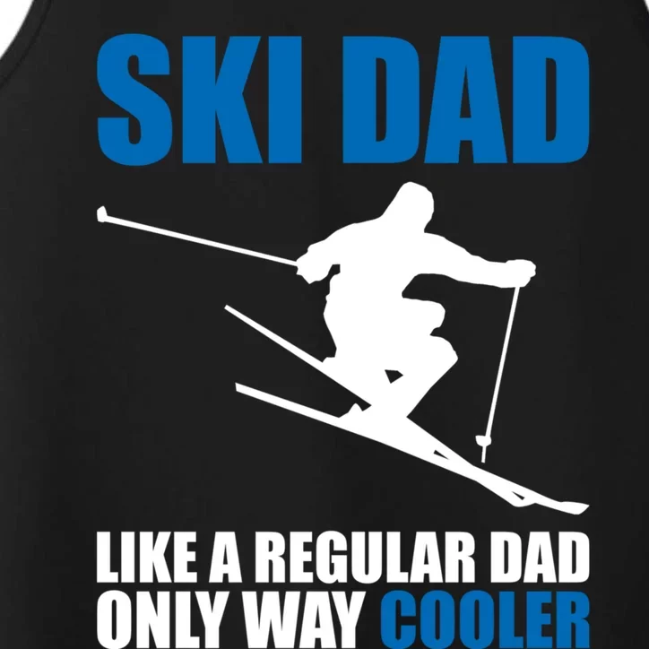 Funny Skiing Ski Dad Funny Gift Performance Tank