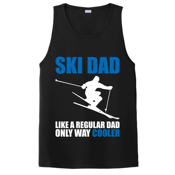 Funny Skiing Ski Dad Funny Gift Performance Tank