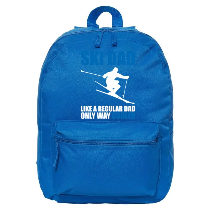 Funny Skiing Ski Dad Funny Gift 16 in Basic Backpack