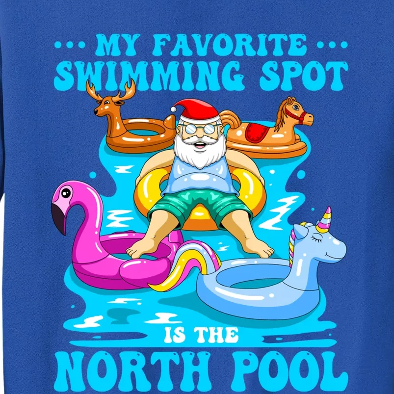 Favorite Swimming Spot Is North Pool Santa Christmas In July Gift Sweatshirt