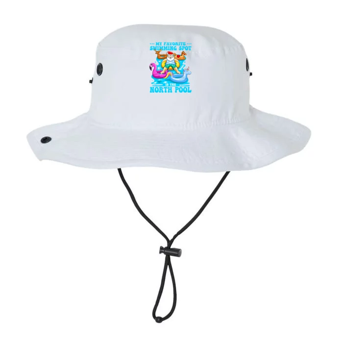 Favorite Swimming Spot Is North Pool Santa Christmas In July Gift Legacy Cool Fit Booney Bucket Hat