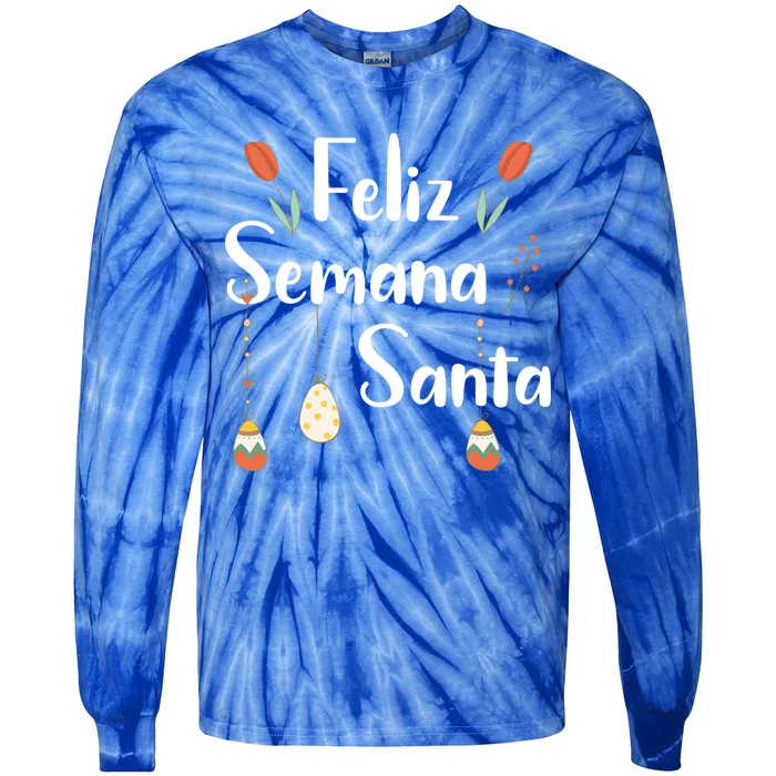 Feliz Sea Santa Easter Holy Week Cascaróns Great Gift Tie-Dye Long Sleeve Shirt