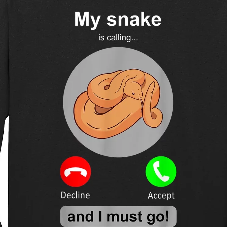 Funny Snake Snake Lover Snake Owner Collector Gift Tall Long Sleeve T-Shirt