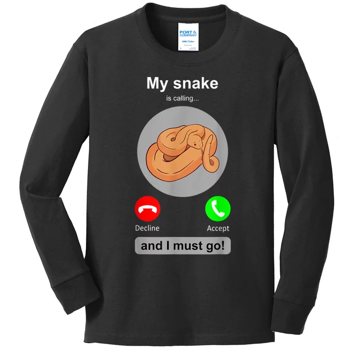 Funny Snake Snake Lover Snake Owner Collector Gift Kids Long Sleeve Shirt