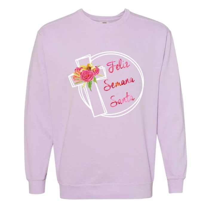 Feliz Sea Santa Easter Holy Week Cute Gift Garment-Dyed Sweatshirt