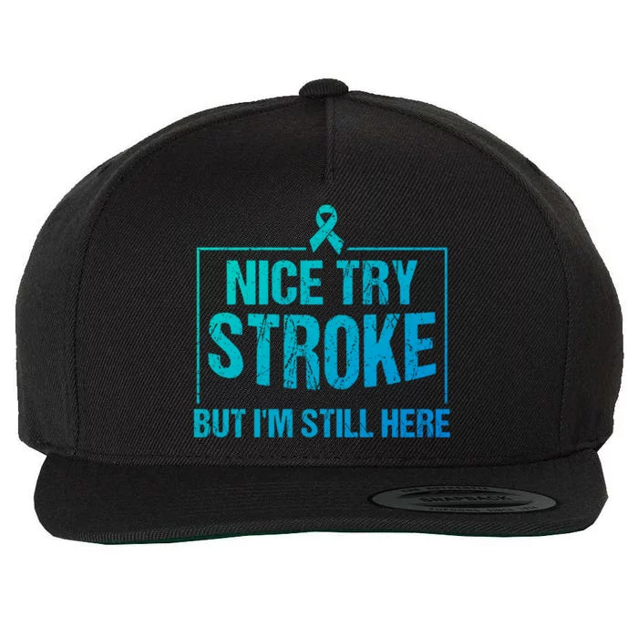 Funny Stroke Survivor Gift Cute Brain Attacks Gift Wool Snapback Cap