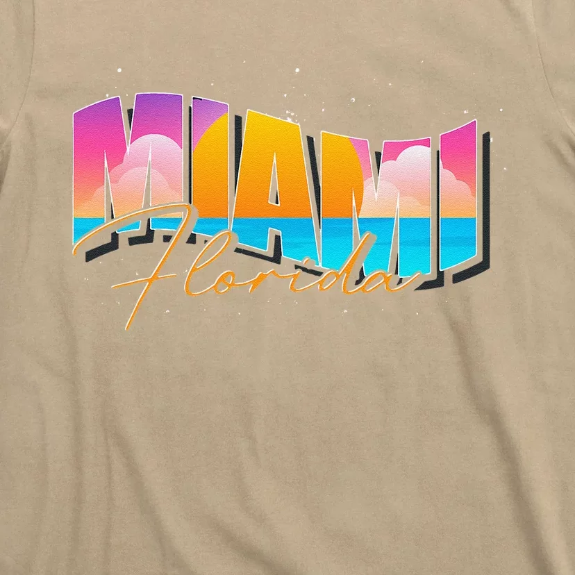 FL State Summer Vacation Tropical South Beach Miami Florida T-Shirt